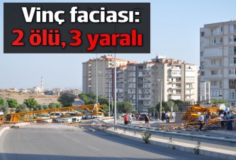 İnşaata demir bırakan kule vinç devrildi: 2 ölü, 3 yaralı