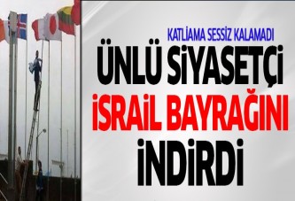 İrlandalı siyasetçi İsrail bayrağını indirdi