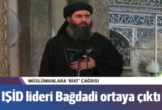 IŞİD lideri Bağdadi ortaya çıktı