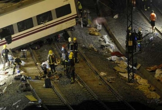 İspanya'da tren kazası