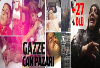 İsrail Gazze'de 273 noktayı bombaladı; 27 kişi öldü