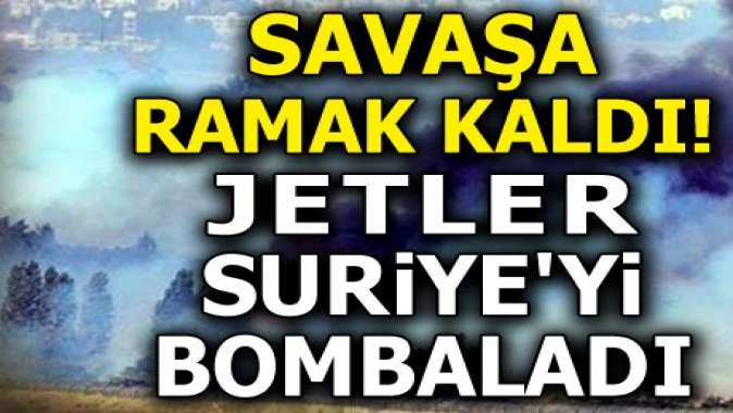 İsrail savaş uçakları Suriyeye saldırdı