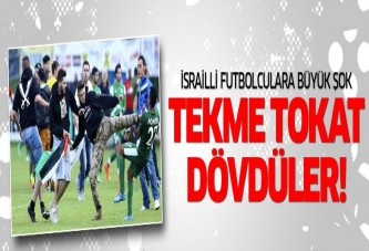 İsrailli futbolculara Filistin protestosu şoku