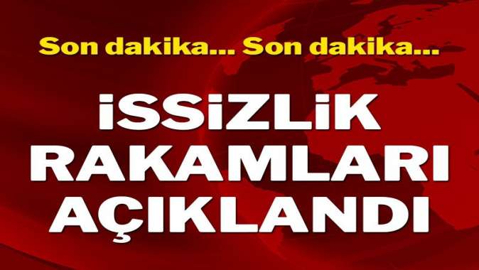 İşsizlik rakamları açıklandı