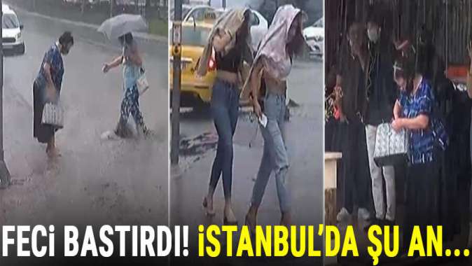 İstanbul’da sağanak ve dolu yağışı etkili oluyor