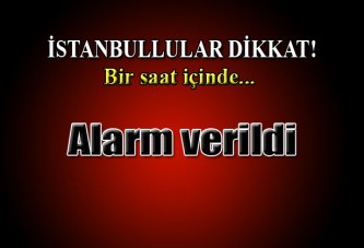 İstanbul için yağmur alarmı