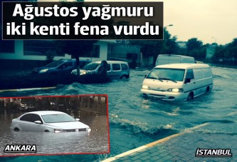 İstanbul'da beklenen yağmur başladı