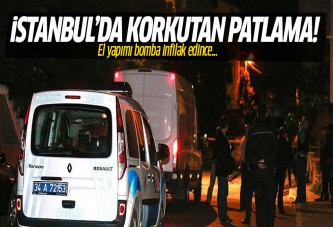 İstanbul'da boş alana bırakılan patlayıcı infilak etti