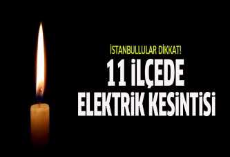 İstanbul'da elektrik kesintisi