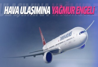 İstanbul'da hava ulaşımına yağmur engeli