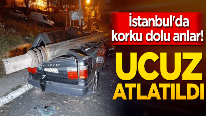 İstanbulda korku dolu anlar! Ucuz atlatıldı