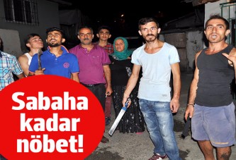 İstanbul'da sabaha kadar palalı hırsız nöbeti