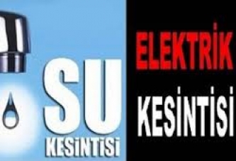 İstanbul'da su ve elektrik kesintisi