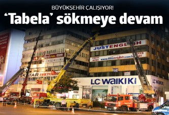 İstanbul'da zabıta, 'tabela operasyonu'na devam ediyor