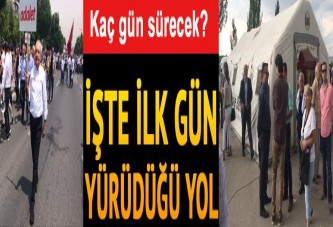 İşte Kılıçdaroğlu'nun ilk gün yürüdüğü yol... Yürüyüş kaç gün sürecek?