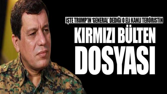 İşte YPGli terörist Mazlum Kobaninin kırmızı bülten dosyası