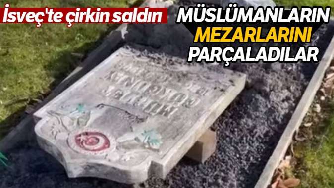 İsveçte Müslüman mezarlığına saldırı