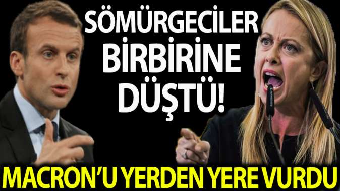 İtalyada Meclis Üyesinden Macronu yerden yere vuran konuşma! Sömürgeciler böyle birbirine düştü