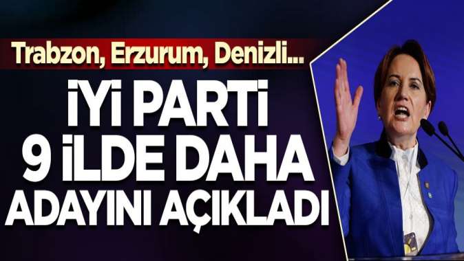 İYİ Partide 9 il belediye başkanı daha belli oldu