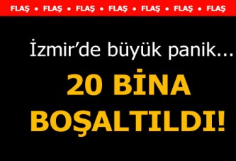 İzmir’de bomba paniği: 20 bina boşaltıldı