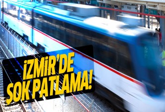 İzmir’de İZBAN treninde patlama!