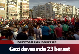 İzmir'deki Gezi Parkı davasında 23 beraat