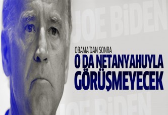 Joe Biden da Netanyahu ile görüşmeyecek