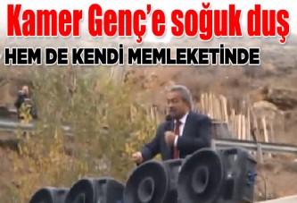 Kamer Genç'e Tunceli'de soğuk duş