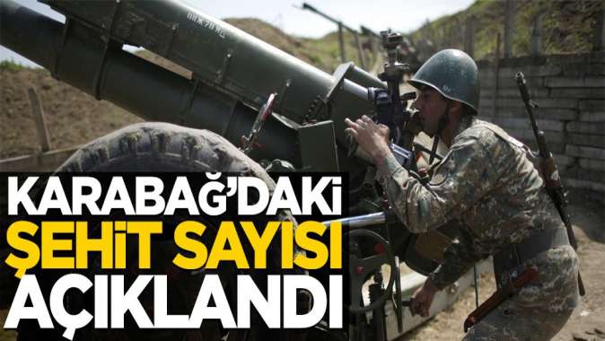 Karabağdaki şehit sayısı açıklandı