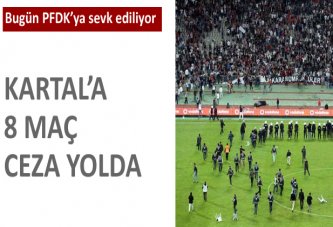 Kartal'a 8 maç ceza yolda