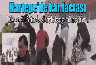 Kartepe'de kar faciası