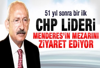 Kemal Kılıçdaroğlu Menderes'in mezarı başında