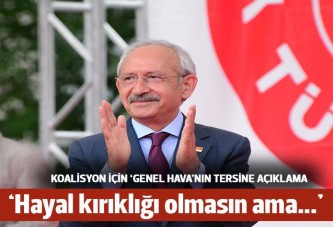 Kılıçdaroğlu AKP ile koalisyona ihtimal vermiyor!