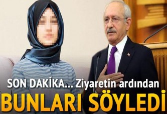 Kılıçdaroğlu saldırıya uğrayan türbanlı kızı evinde ziyaret etti