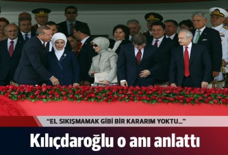 Kılıçdaroğlu 'tokalaşamama' anını anlattı