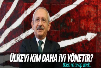 Kılıçdaroğlu'na sordular: Ülkeyi kim daha iyi yönetir?