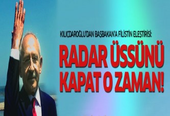 Kılıçdaroğlu'ndan Başbakan'a Filistin eleştirisi