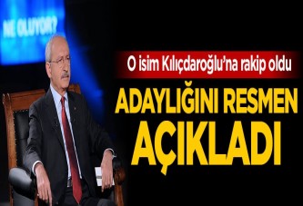 Kılıçdaroğlu'nun rakibi belli oldu, adaylığını resmen açıkladı