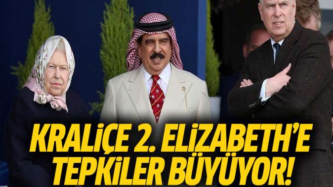 Kraliçe 2. Elizabethin Bahreyn Kralını ağırlaması tepki çekti