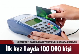 Kredi kartı borcunu ödeyemeyenler rekora koştu!