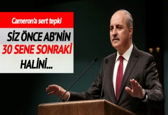 Kurtulmuş'tan Cameron'a sert tepki