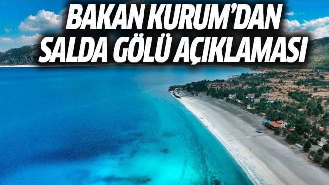 Kurumdan Salda Gölü açıklaması