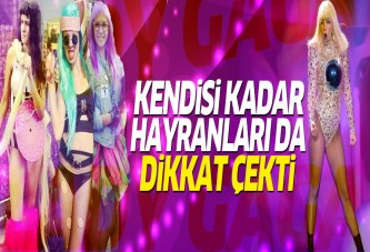 Lady Gaga konserinde hayranları da dikkat çekti