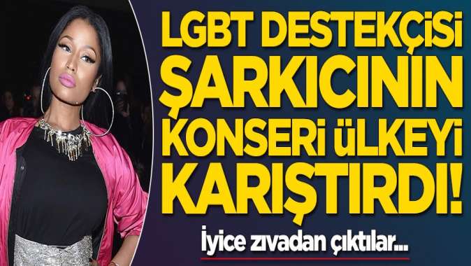 LGBT destekçisi şarkıcının konseri ülkeyi karıştırdı!