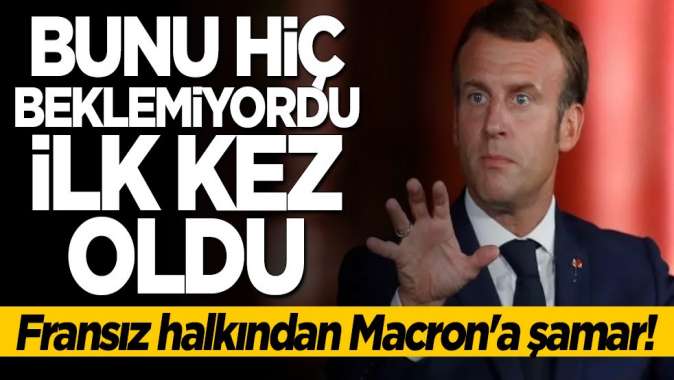 Macron iyice köşeye sıkıştı! Fransız halkı ilk kez desteğini çekti