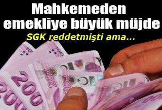 Mahkemeden emekliye müjde!