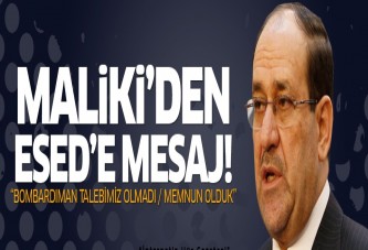 Maliki'den Esed'e mesaj!