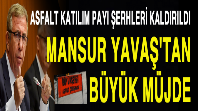 Mansur Yavaştan flaş talimat