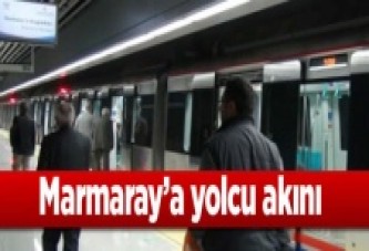 Marmaray'a yolcu akını