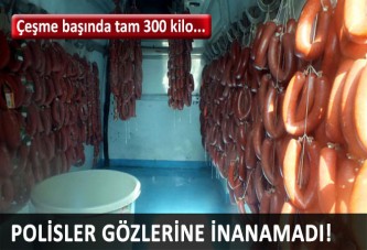 Marmaris’te 300 kilo bozuk sucuk ele geçirildi